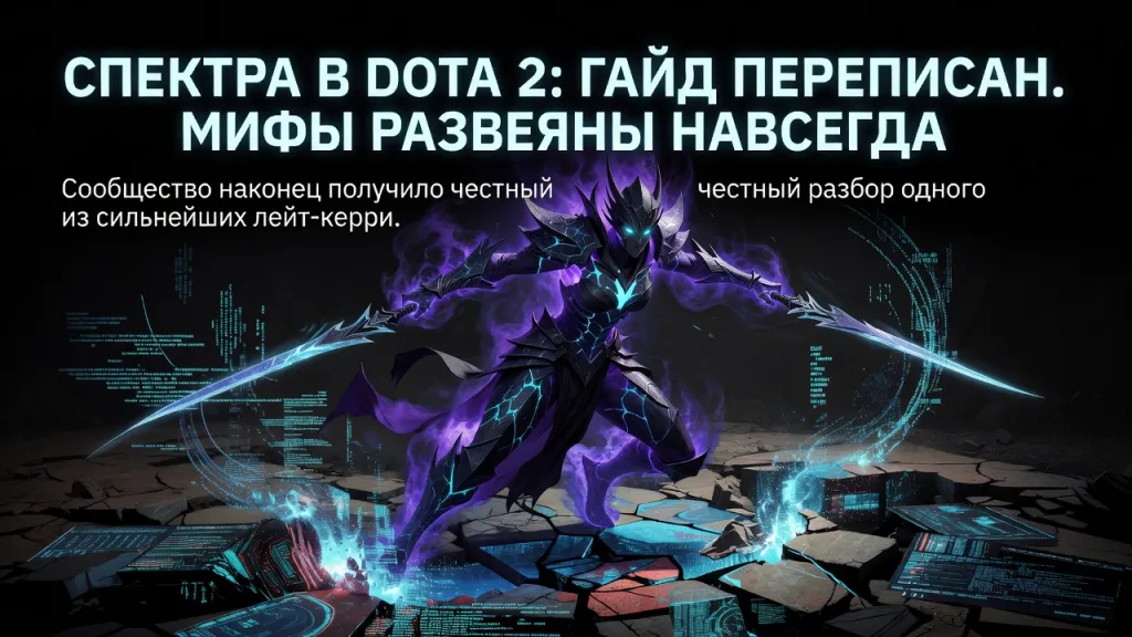 Спектра в Dota 2: гайд переписан. Мифы развеяны навсегда