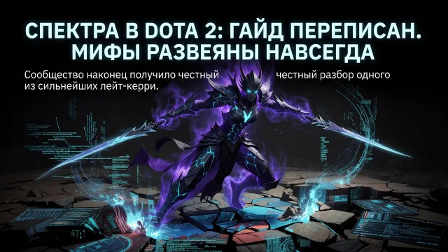 Спектра в Dota 2: гайд переписан. Мифы развеяны навсегда